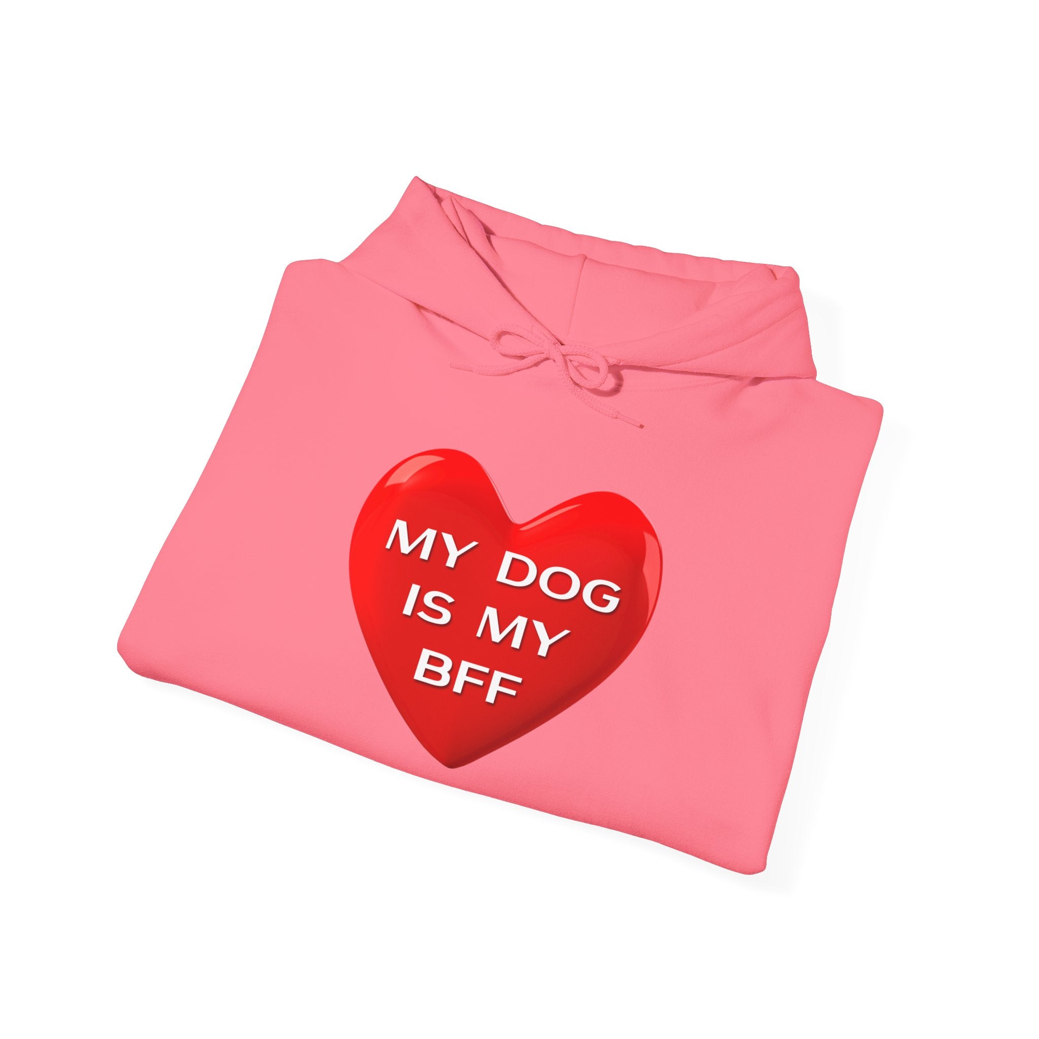 My Dog Is My BFF Hoodie Sweatshirt | Dog Lover Graphic Tee, Casual Pet Apparel - 14 Colors.