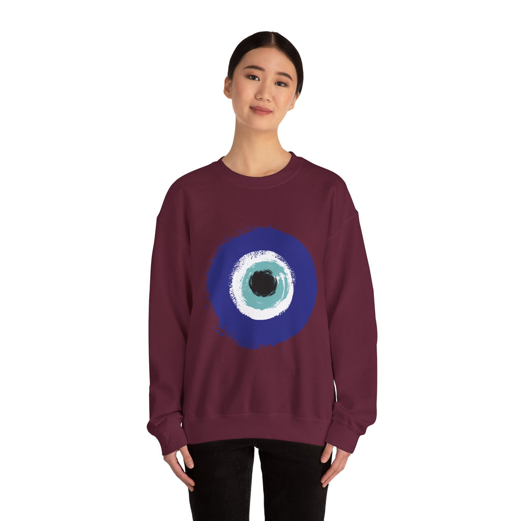 Evil Eye Sweatshirt | Protection Symbol Crewneck | Unisex Spiritual Graphic Sweatshirt