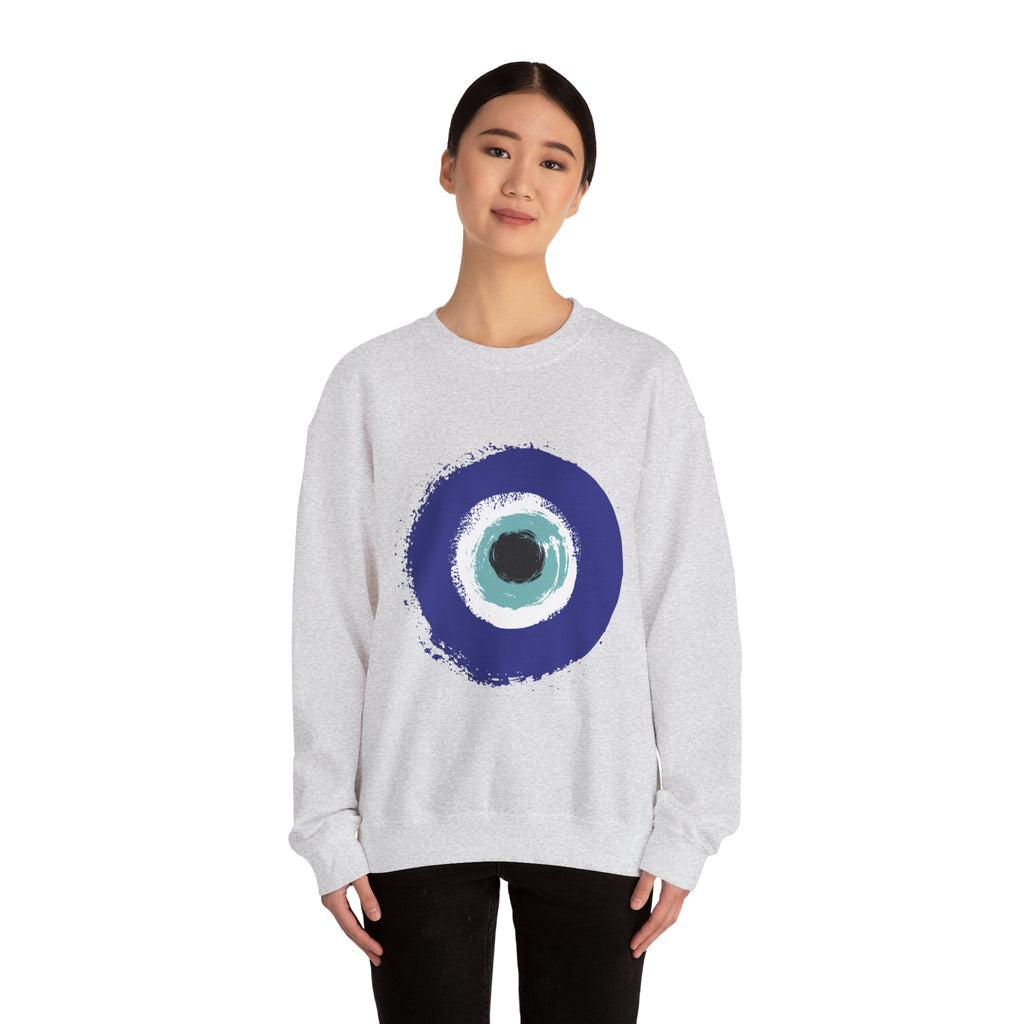 Evil Eye Sweatshirt | Protection Symbol Crewneck | Unisex Spiritual Graphic Sweatshirt