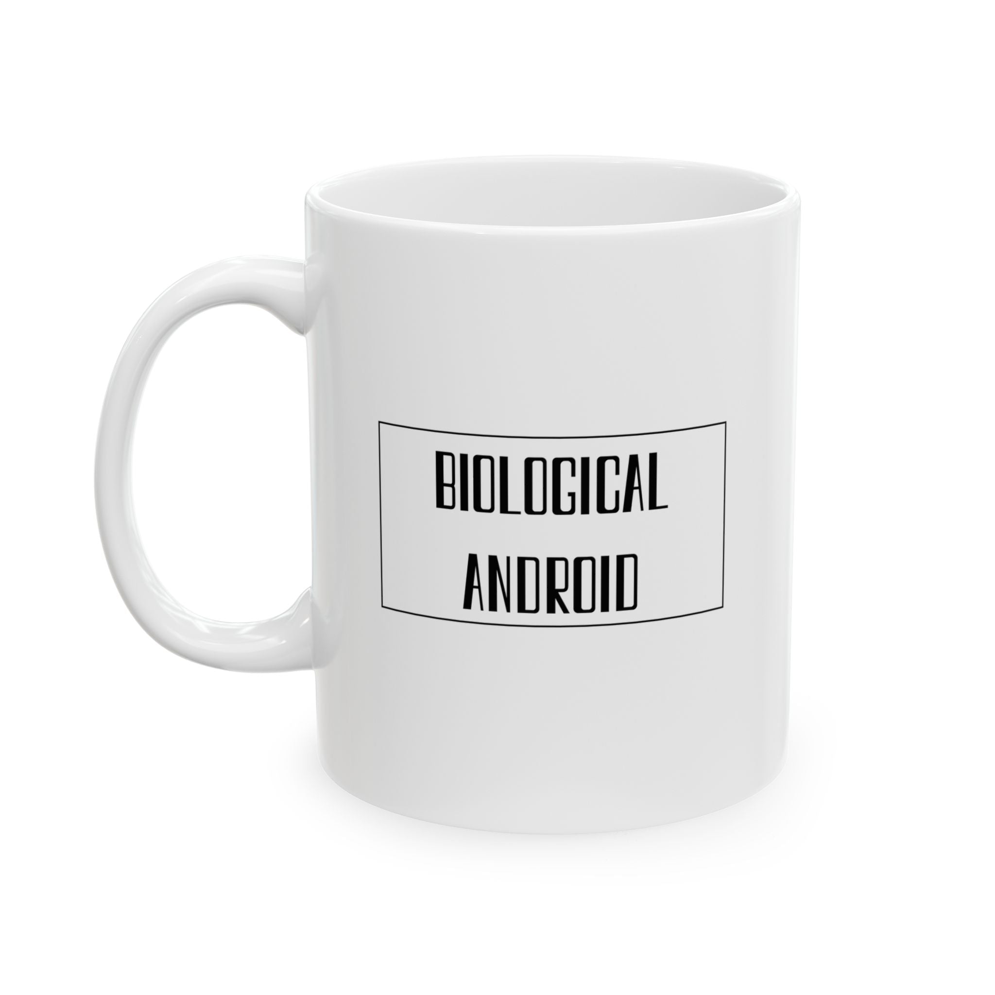 Biological Android Mug | Funny Tech Humor Coffee Cup | Sci-Fi Geek Gift | Programmer & AI Joke Mug