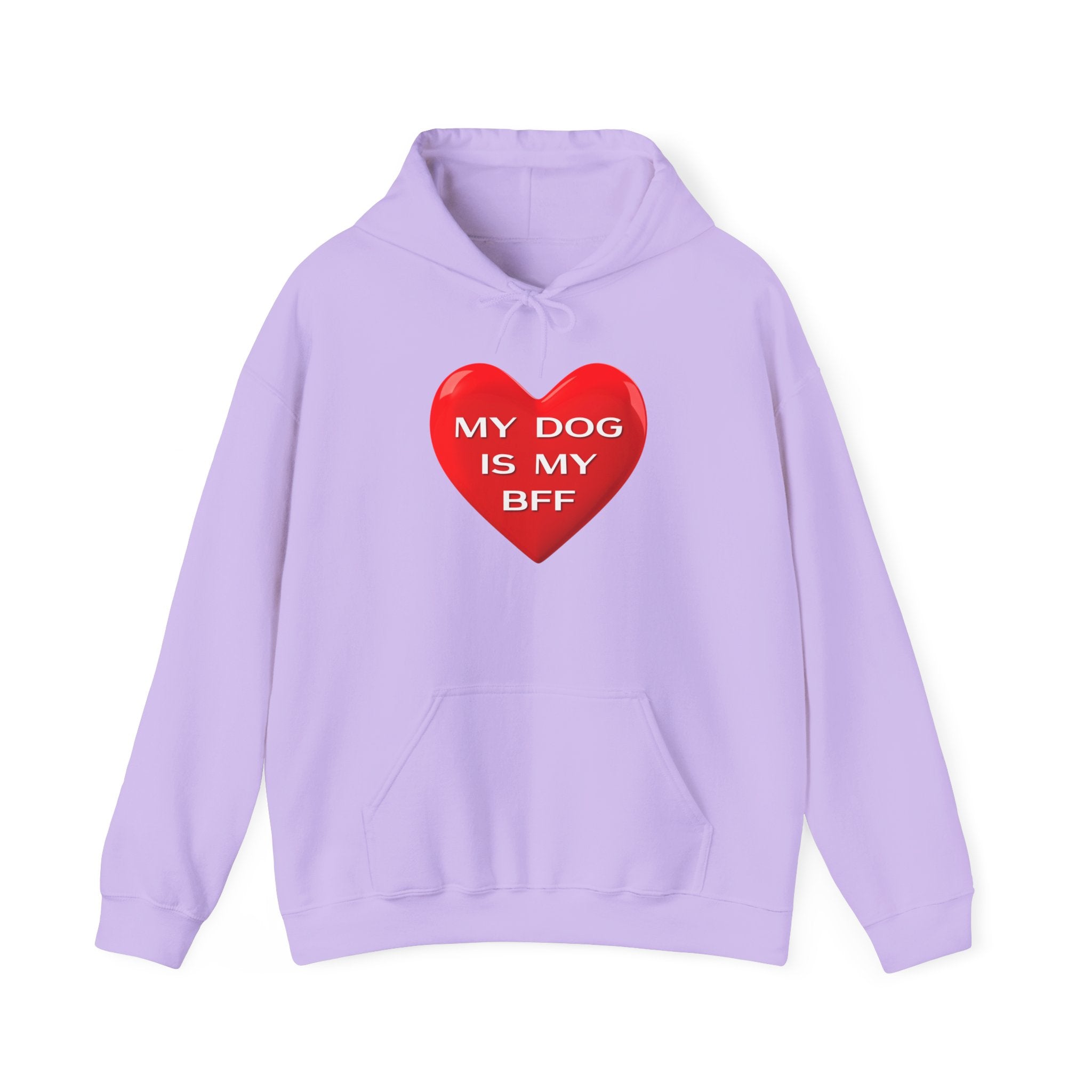 My Dog Is My BFF Hoodie Sweatshirt | Dog Lover Graphic Tee, Casual Pet Apparel - 14 Colors.