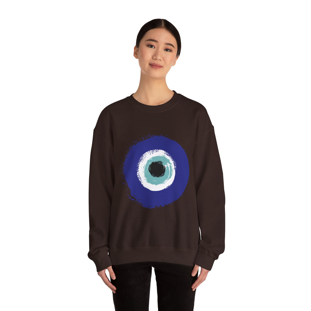 Evil Eye Sweatshirt | Protection Symbol Crewneck | Unisex Spiritual Graphic Sweatshirt