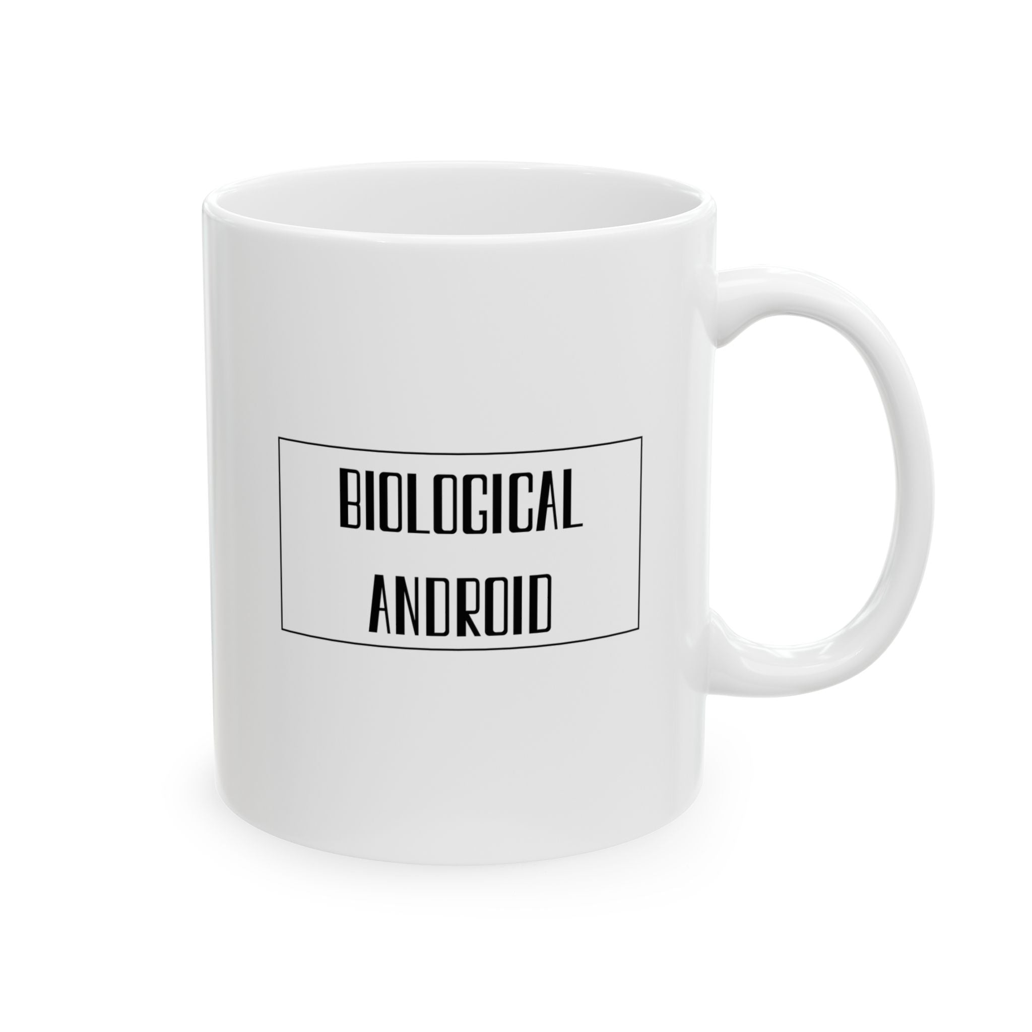 Biological Android Mug | Funny Tech Humor Coffee Cup | Sci-Fi Geek Gift | Programmer & AI Joke Mug