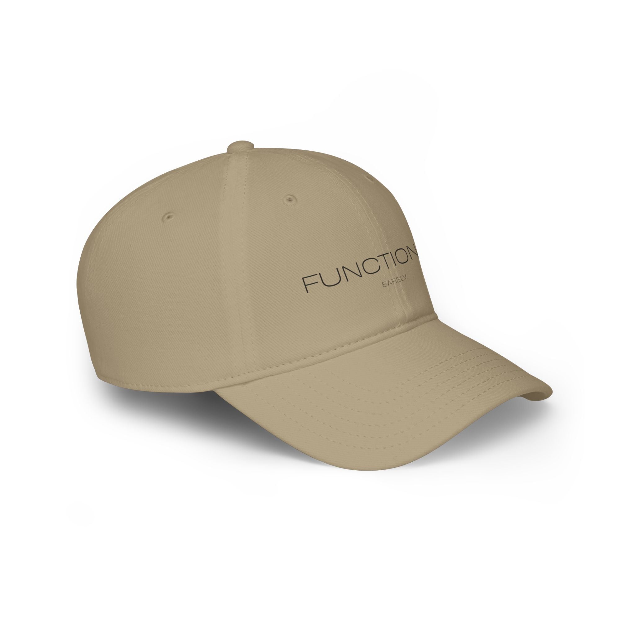 Functional Barely Subtle Overstimulated Hat — Low Profile Cotton Baseball Cap