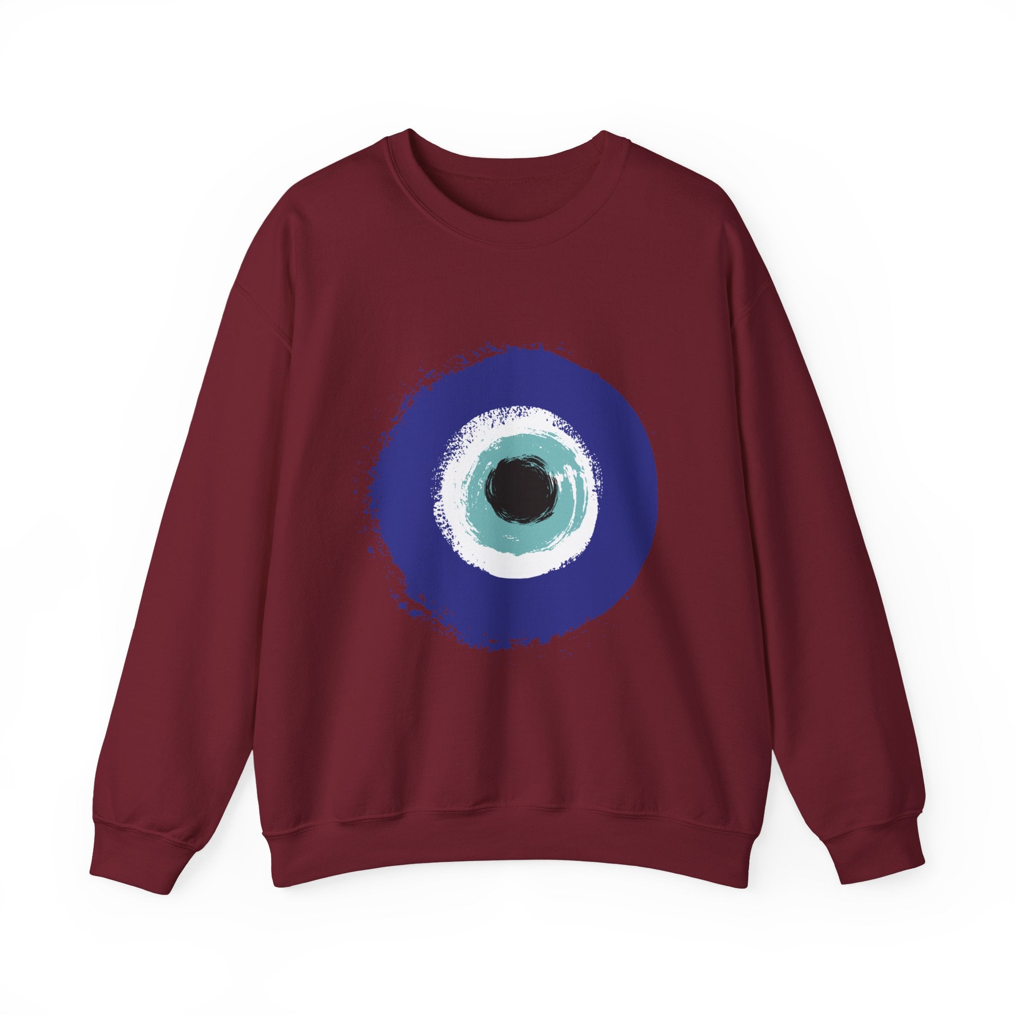 Evil Eye Sweatshirt | Protection Symbol Crewneck | Unisex Spiritual Graphic Sweatshirt