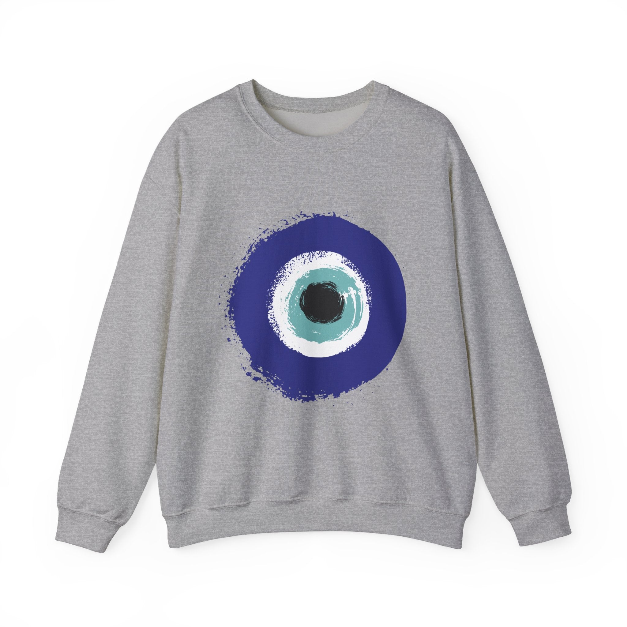 Evil Eye Sweatshirt | Protection Symbol Crewneck | Unisex Spiritual Graphic Sweatshirt