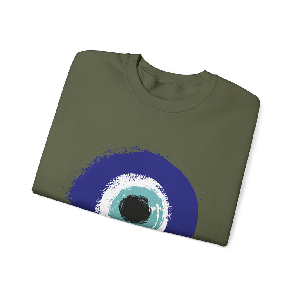 Evil Eye Sweatshirt | Protection Symbol Crewneck | Unisex Spiritual Graphic Sweatshirt