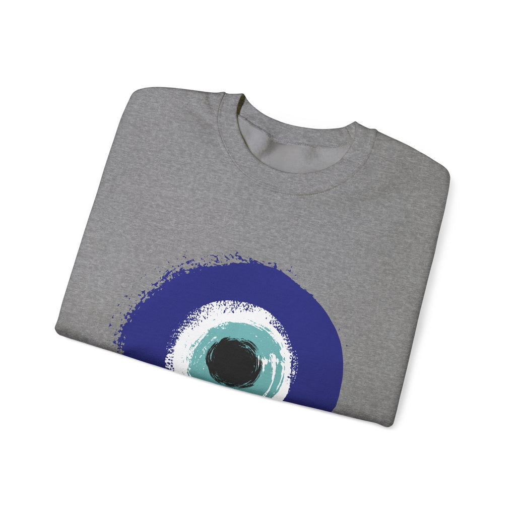 Evil Eye Sweatshirt | Protection Symbol Crewneck | Unisex Spiritual Graphic Sweatshirt
