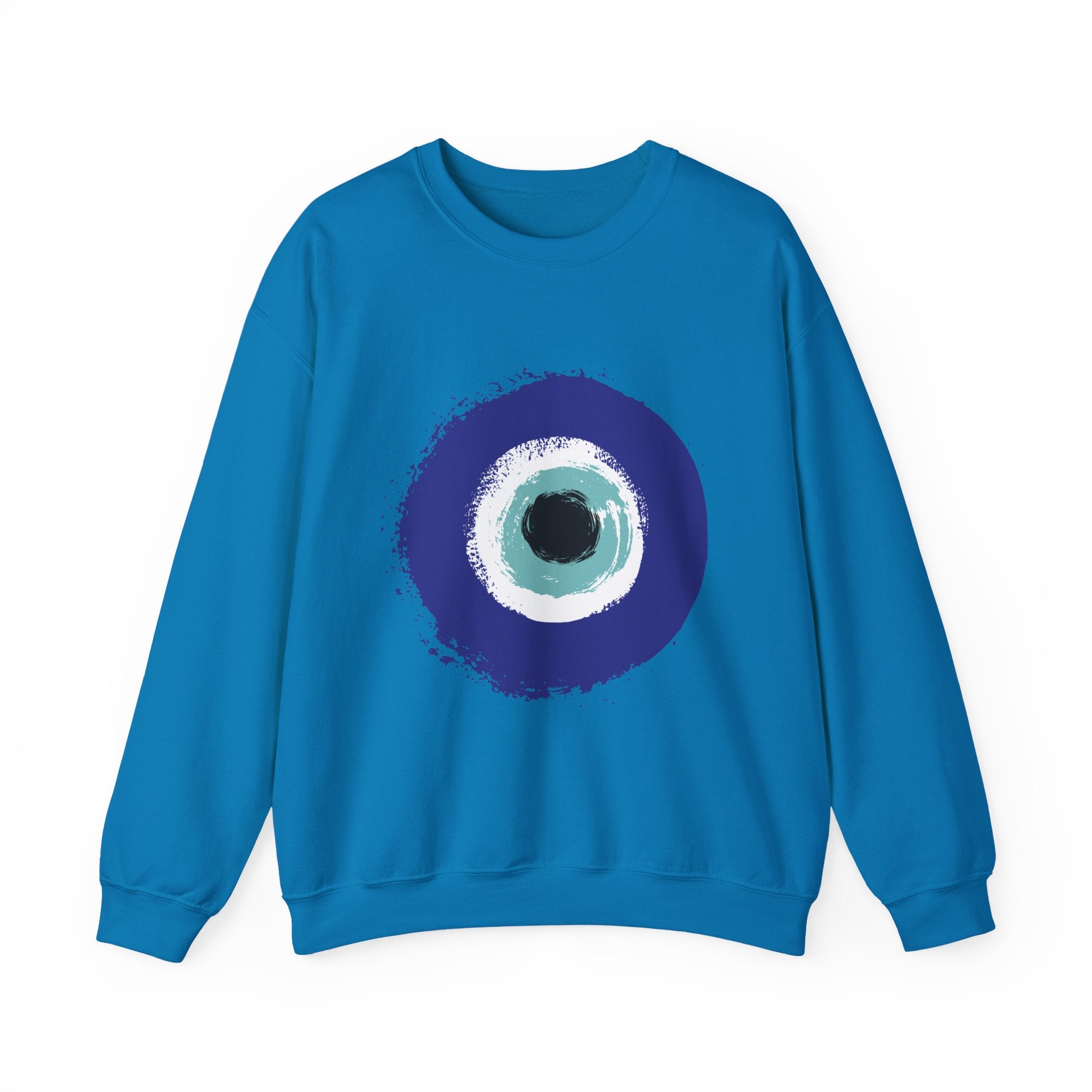 Evil Eye Sweatshirt | Protection Symbol Crewneck | Unisex Spiritual Graphic Sweatshirt