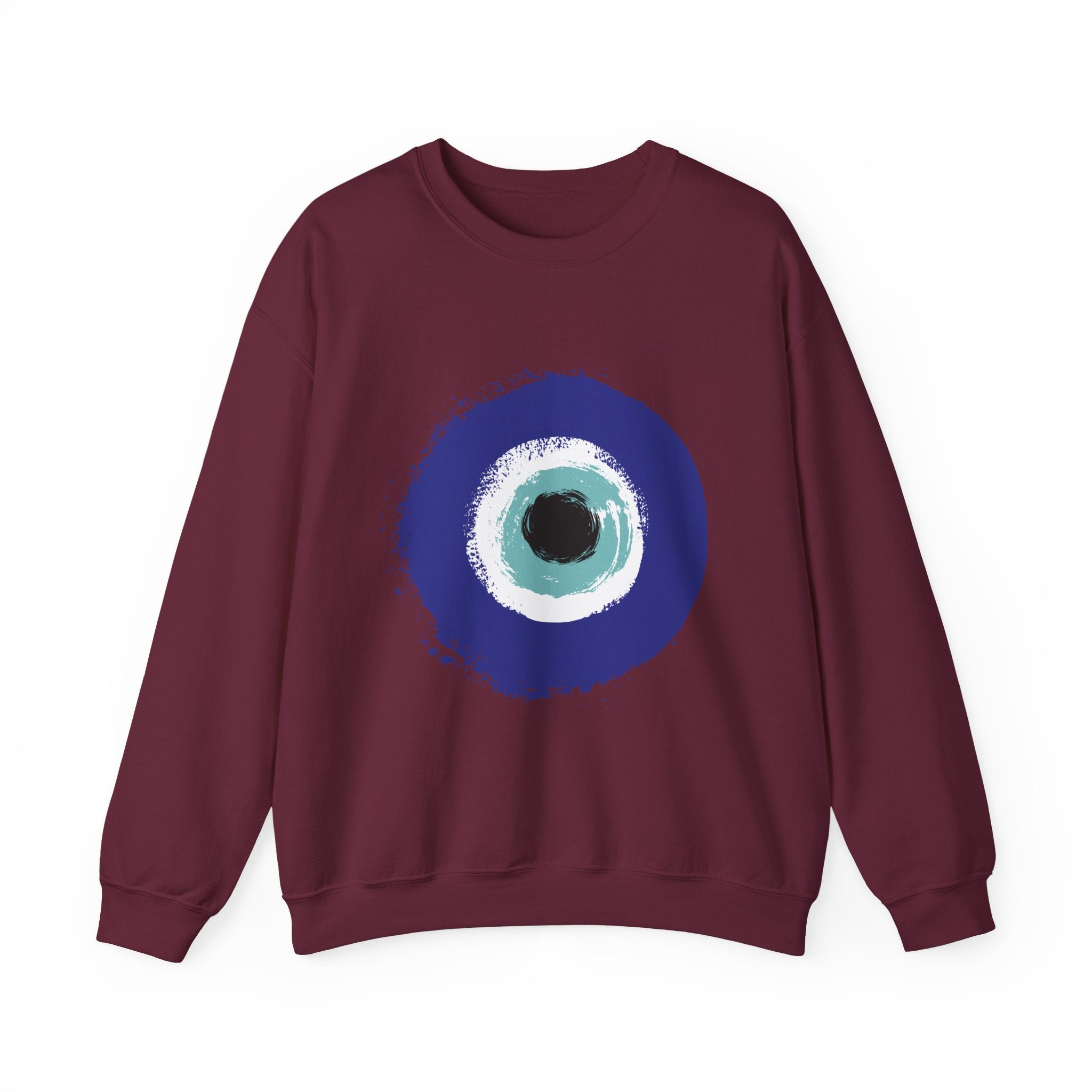Evil Eye Sweatshirt | Protection Symbol Crewneck | Unisex Spiritual Graphic Sweatshirt