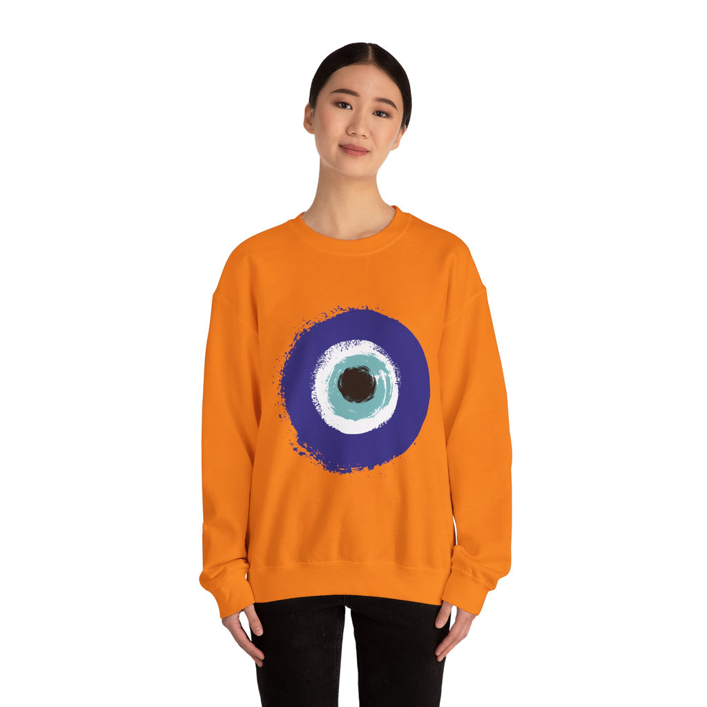 Evil Eye Sweatshirt | Protection Symbol Crewneck | Unisex Spiritual Graphic Sweatshirt