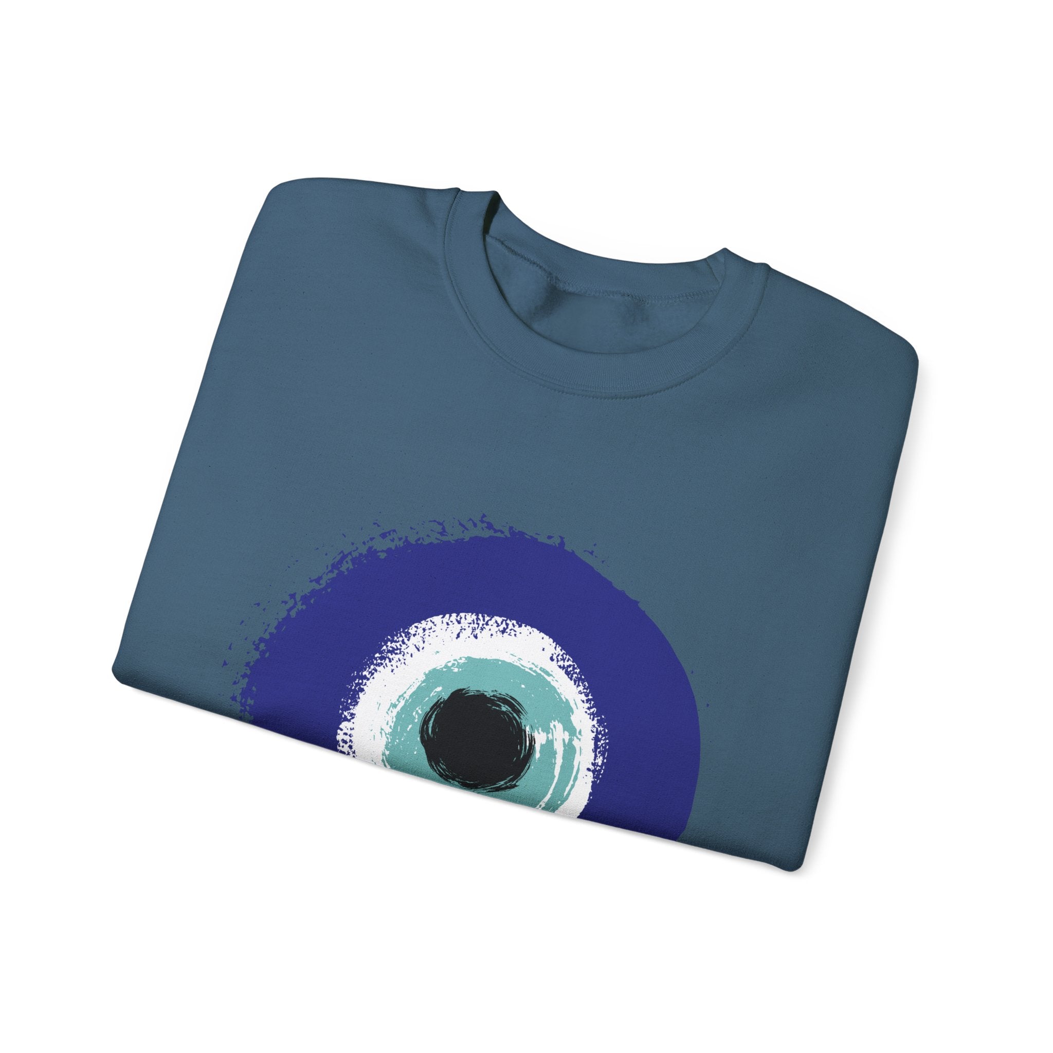 Evil Eye Sweatshirt | Protection Symbol Crewneck | Unisex Spiritual Graphic Sweatshirt