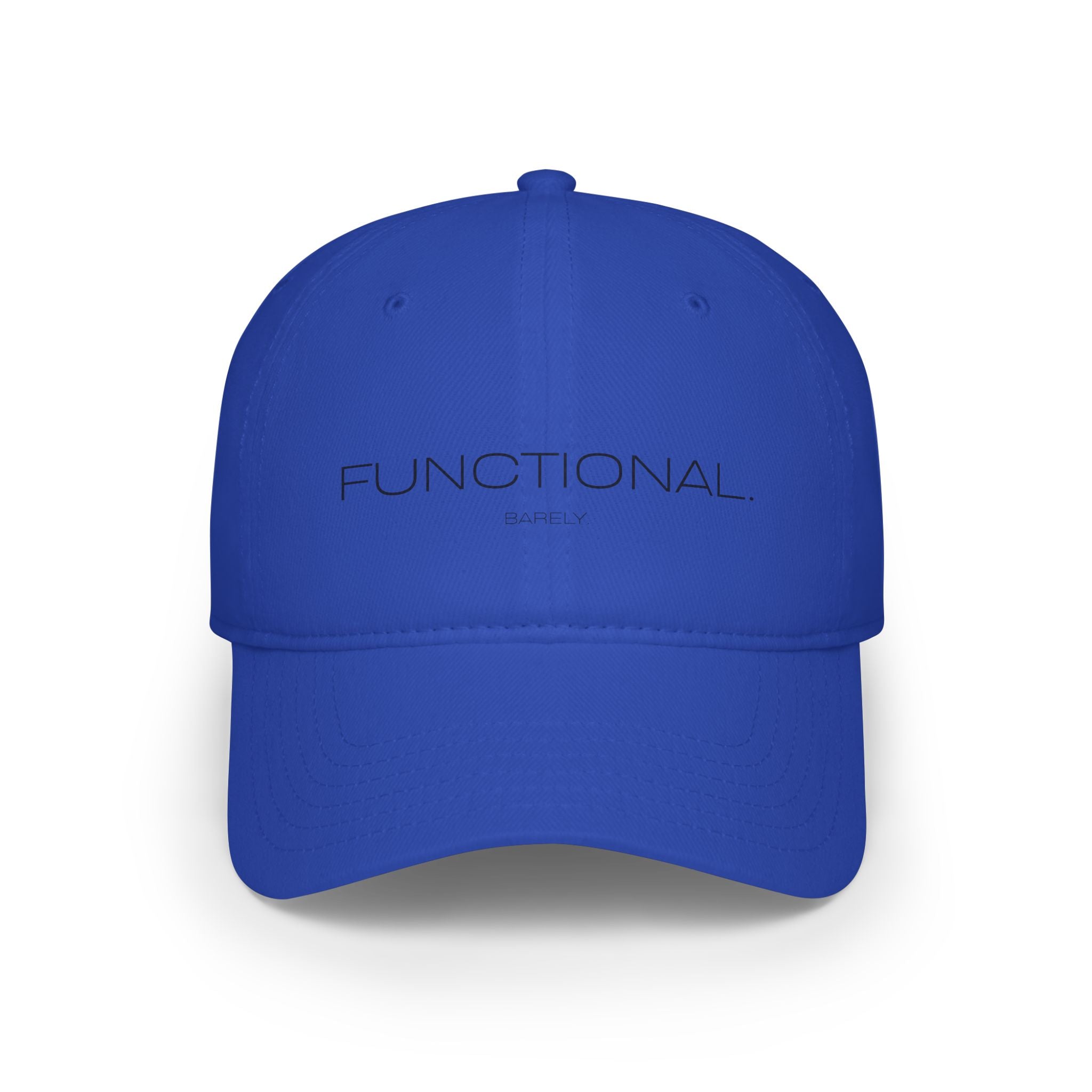Functional Barely Subtle Overstimulated Hat — Low Profile Cotton Baseball Cap
