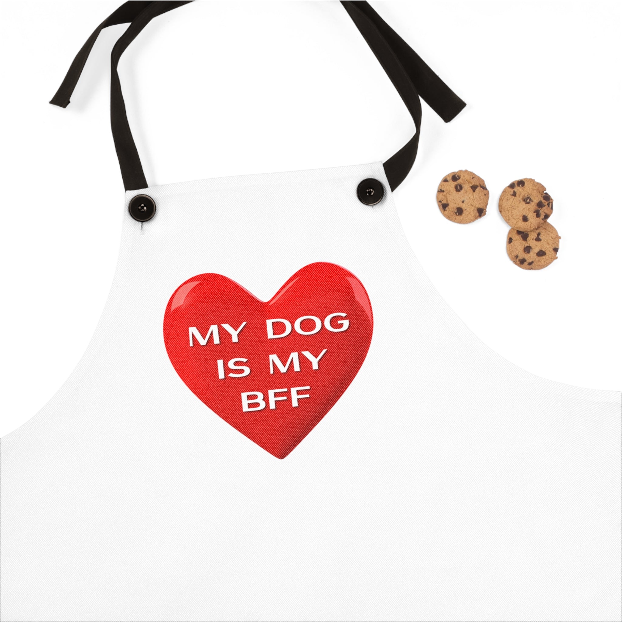 My Dog Is My BFF Apron — Heartfelt Dog Lover's Cooking & Baking Apron