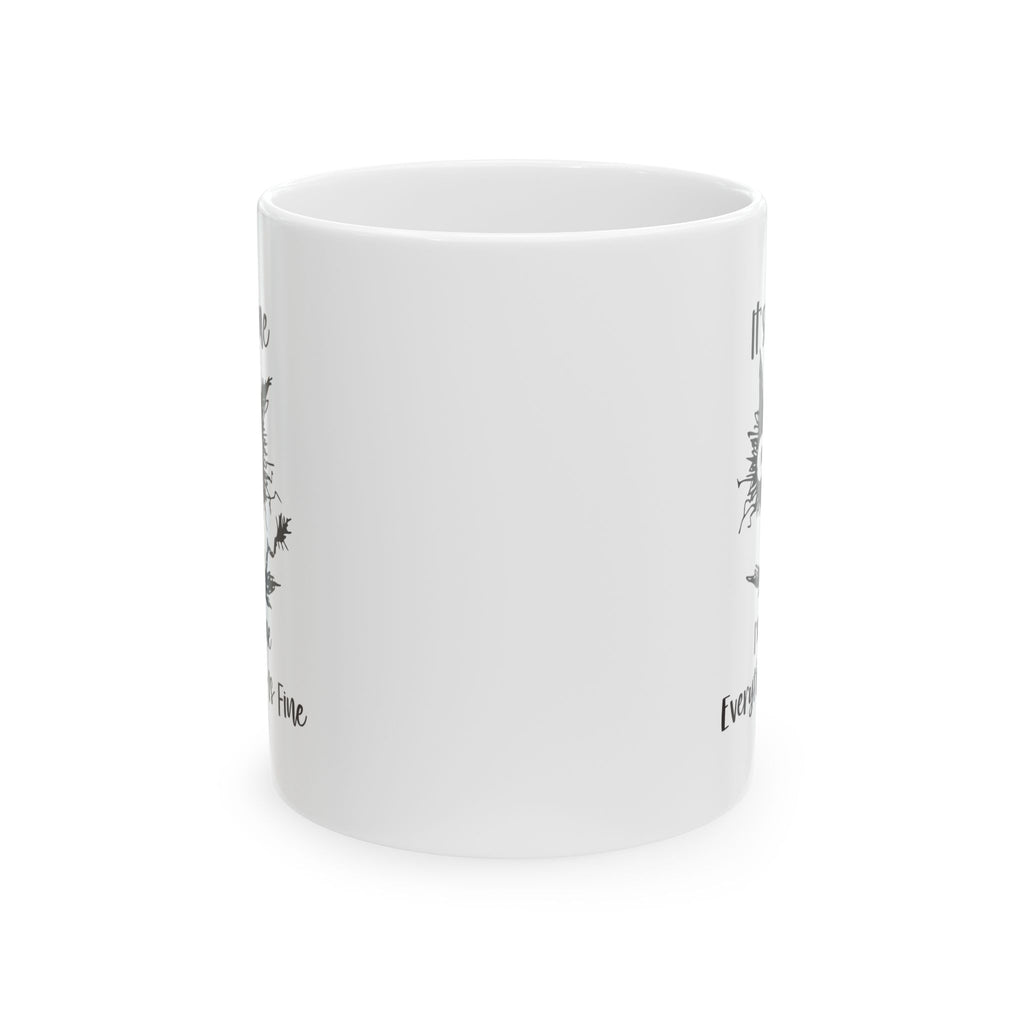 It’s Fine Everything Is Fine Mug | Funny Cat Coffee Mug | Sarcastic Humor Gift 11oz/15oz