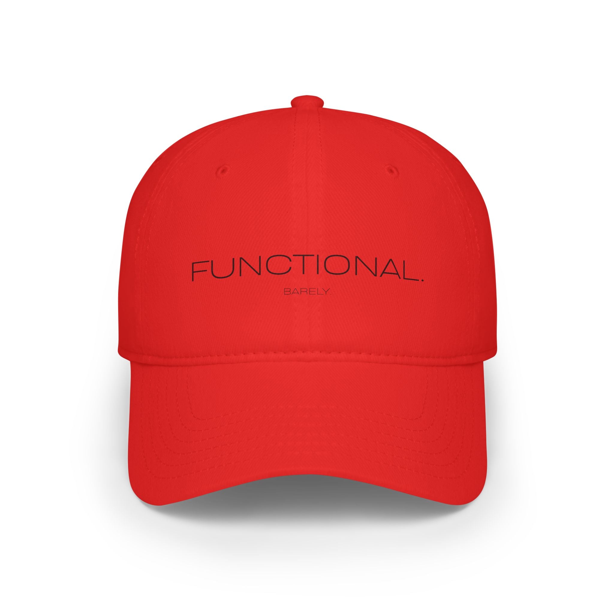Functional Barely Subtle Overstimulated Hat — Low Profile Cotton Baseball Cap