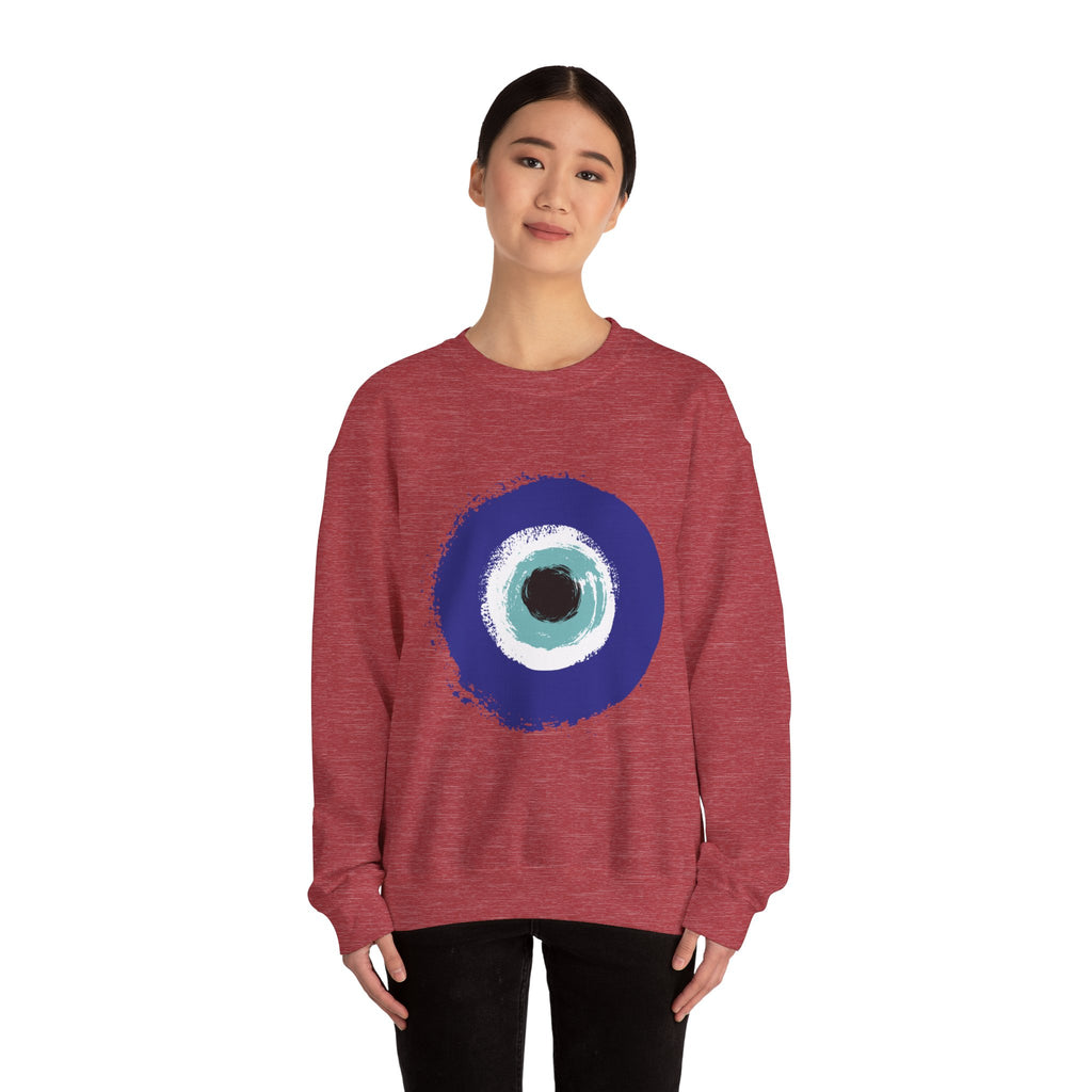 Evil Eye Sweatshirt | Protection Symbol Crewneck | Unisex Spiritual Graphic Sweatshirt