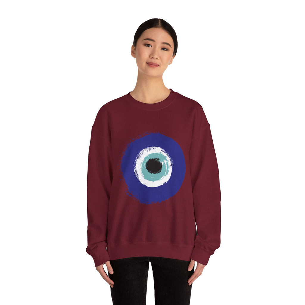 Evil Eye Sweatshirt | Protection Symbol Crewneck | Unisex Spiritual Graphic Sweatshirt