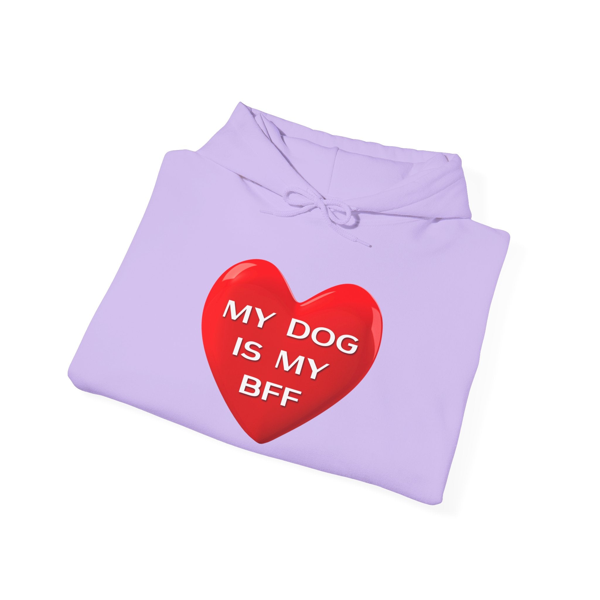 My Dog Is My BFF Hoodie Sweatshirt | Dog Lover Graphic Tee, Casual Pet Apparel - 14 Colors.